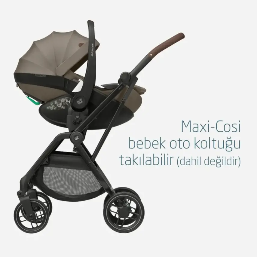 Maxi-Cosi Leona2 Çift Yönlü Uzatılabilir Sırt Desteği Tam Yatabilir Bebek Arabası Twillic Truffle - 8