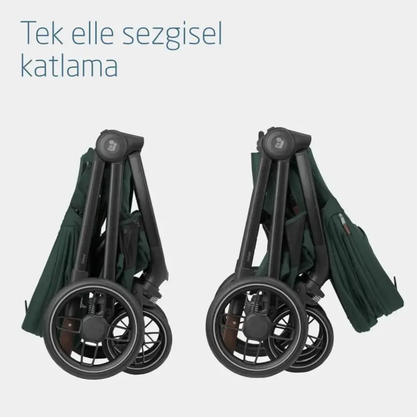 Maxi-Cosi Oxford Çift Yönlü Travel Sistem-Seyahat Sistem Bebek Arabası Twillic Green  - 7