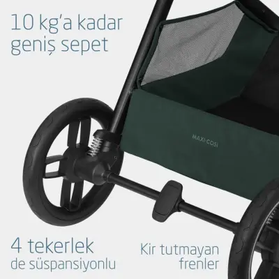 Maxi-Cosi Oxford Çift Yönlü Travel Sistem-Seyahat Sistem Bebek Arabası Twillic Green  - 13
