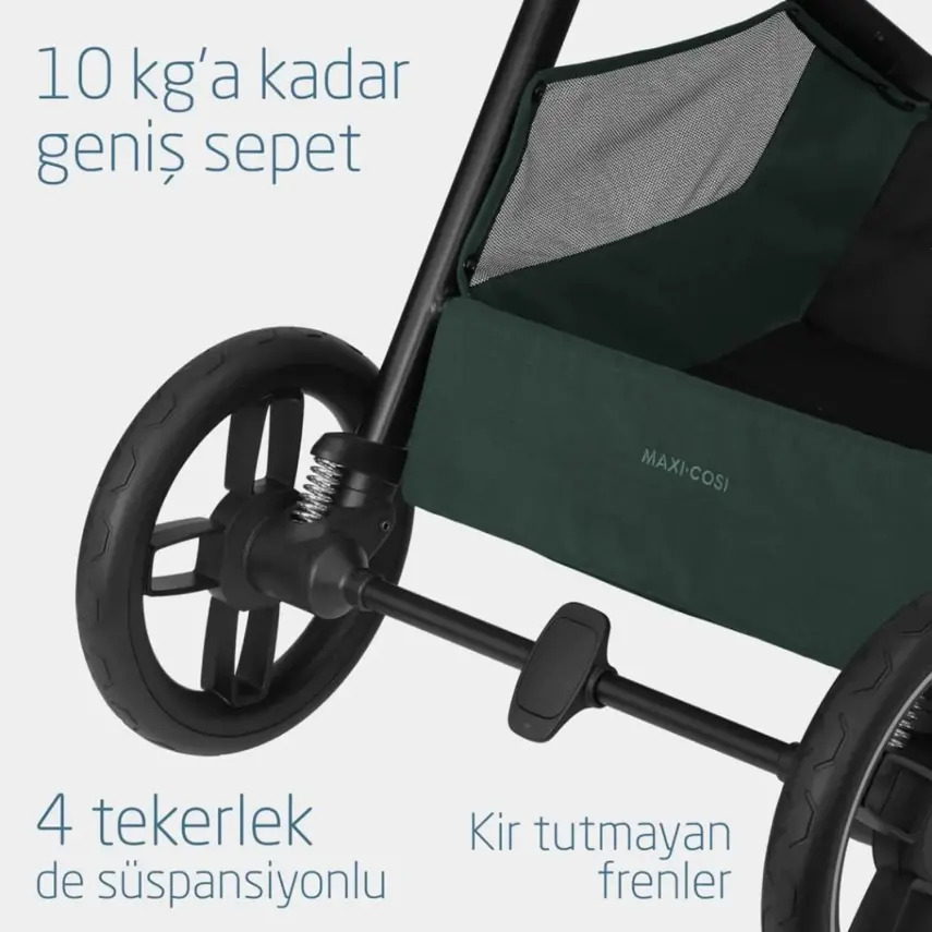 Maxi-Cosi Oxford Çift Yönlü Travel Sistem-Seyahat Sistem Bebek Arabası Twillic Green  - 13