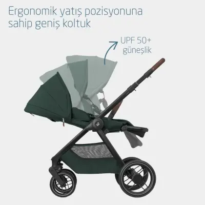 Maxi-Cosi Oxford Çift Yönlü Travel Sistem-Seyahat Sistem Bebek Arabası Twillic Green  - 15