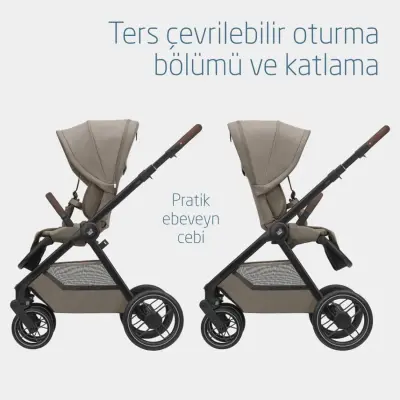 Maxi-Cosi Oxford Çift Yönlü Travel Sistem-Seyahat Sistem Bebek Arabası Twillic Truffle - 7