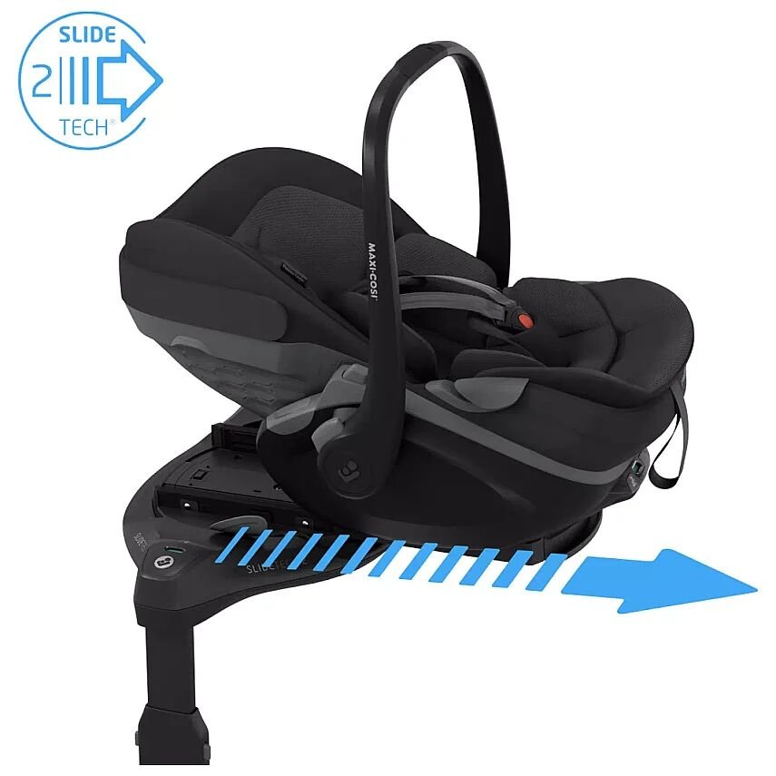 Maxi-Cosi Pebble Slide Pro Tam Yatabilen 0-13 Kg Ana Kucağı ve Oto Koltuğu Black - 6
