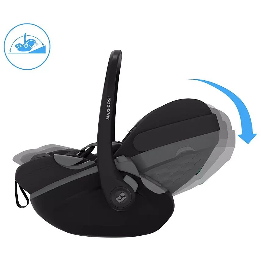 Maxi-Cosi Pebble Slide Pro Tam Yatabilen 0-13 Kg Ana Kucağı ve Oto Koltuğu Black - 8