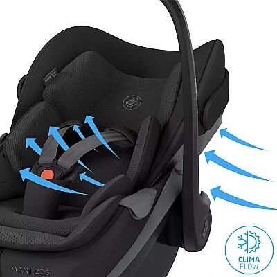 Maxi-Cosi Pebble Slide Pro Tam Yatabilen 0-13 Kg Ana Kucağı ve Oto Koltuğu Black - 9