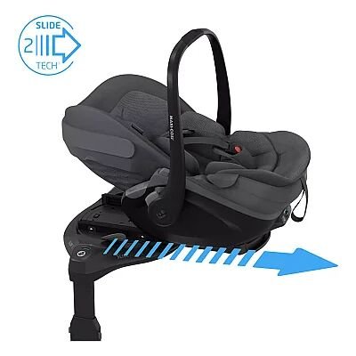 Maxi-Cosi Pebble Slide Pro Tam Yatabilen 0-13 Kg Ana Kucağı ve Oto Koltuğu Graphite - 6