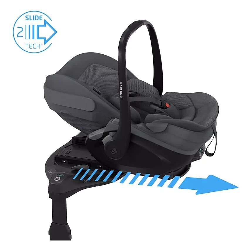 Maxi-Cosi Pebble Slide Pro Tam Yatabilen 0-13 Kg Ana Kucağı ve Oto Koltuğu Graphite - 6