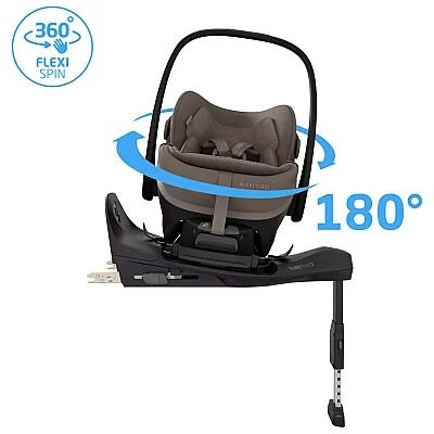 Maxi-Cosi Pebble Slide Pro Tam Yatabilen 0-13 Kg Ana Kucağı ve Oto Koltuğu Truffle (1)