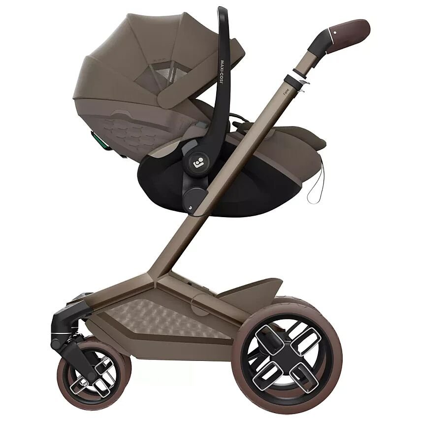 Maxi-Cosi Pebble Slide Pro Tam Yatabilen 0-13 Kg Ana Kucağı ve Oto Koltuğu Truffle - 4