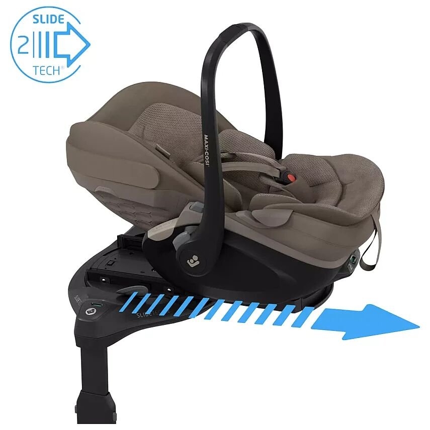 Maxi-Cosi Pebble Slide Pro Tam Yatabilen 0-13 Kg Ana Kucağı ve Oto Koltuğu Truffle - 6