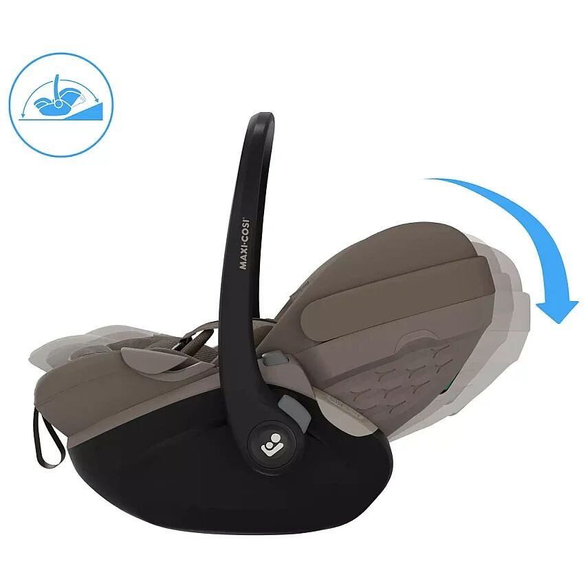 Maxi-Cosi Pebble Slide Pro Tam Yatabilen 0-13 Kg Ana Kucağı ve Oto Koltuğu Truffle - 8