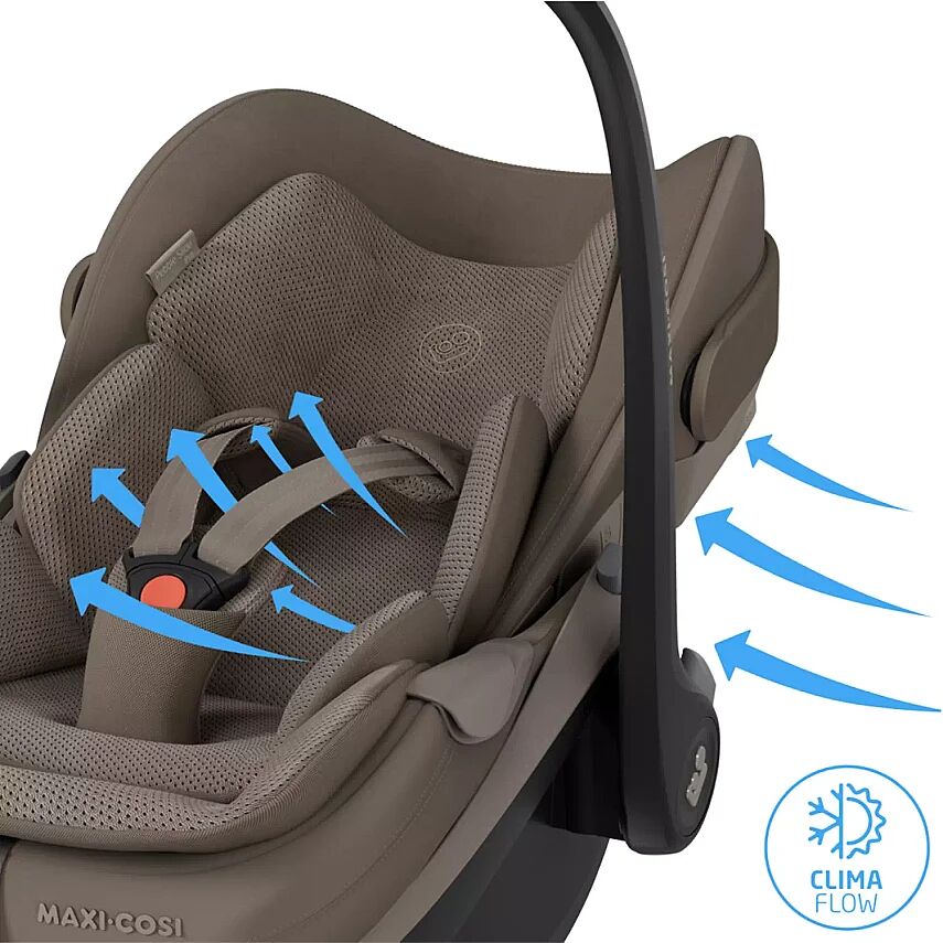 Maxi-Cosi Pebble Slide Pro Tam Yatabilen 0-13 Kg Ana Kucağı ve Oto Koltuğu Truffle - 9