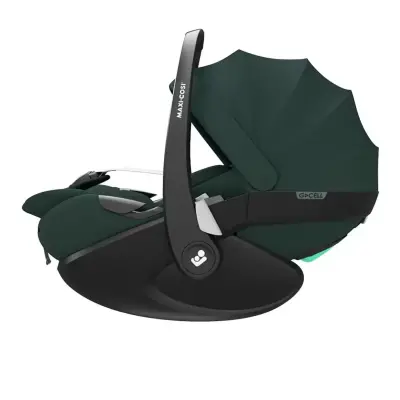 Maxi Cosi Pebble SlideTech Tam Yatabilen 360° Dönebilen Oto Koltuğu 0-13 Kg Twillic Green (1)