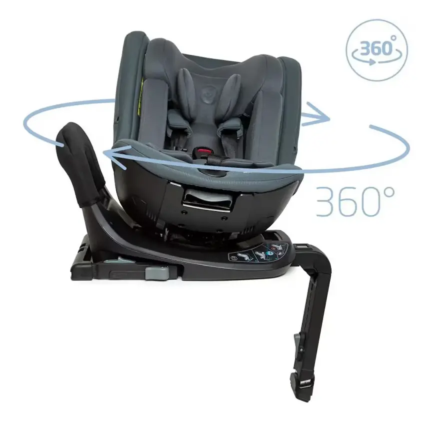 Maxi-Cosi Spinel Plus i-Size Dijital Göstergeli 360 Dönebilen Yatabilen Isofix'li 0-36 kg Oto Koltuğu Authentic Graphite - 3
