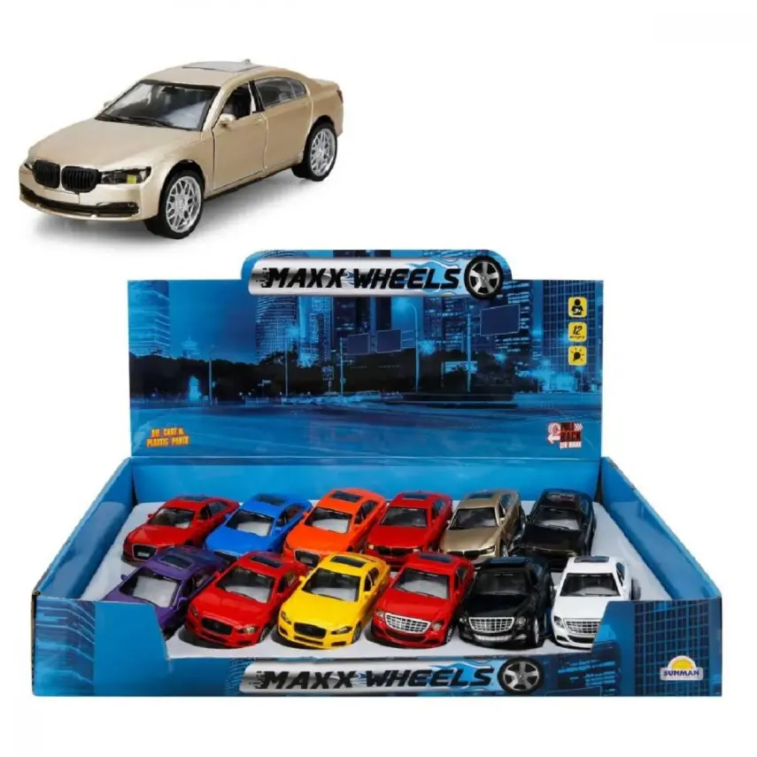 Maxx Wheels Işıklı Spor Araba 12Cm - 1