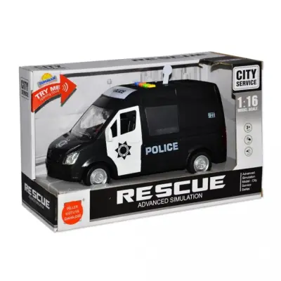Maxx Wheels Sesli ve Işıklı Araba Polis - 1