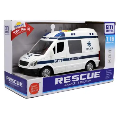 Maxx Wheels Sesli ve Işıklı Araba Polis - 2