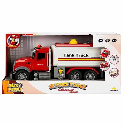 Maxx Wheels Sesli ve Işıklı İtfaiye Araçları - İtfaiye Tankeri - 6