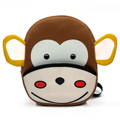 Maymun Figürlü Çocuk Sırt Çantası  (1)