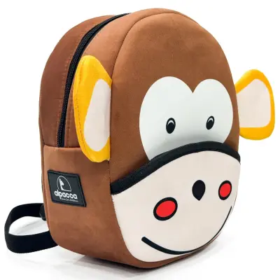 Maymun Figürlü Çocuk Sırt Çantası 