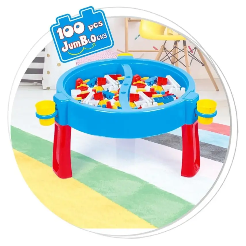 Mega Bloklu Aktivite Masası 100 Parça - 3