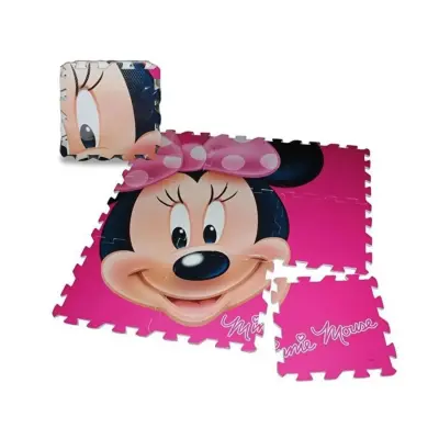 Mega Minnie Mouse Yer Matı 9 Parçalı