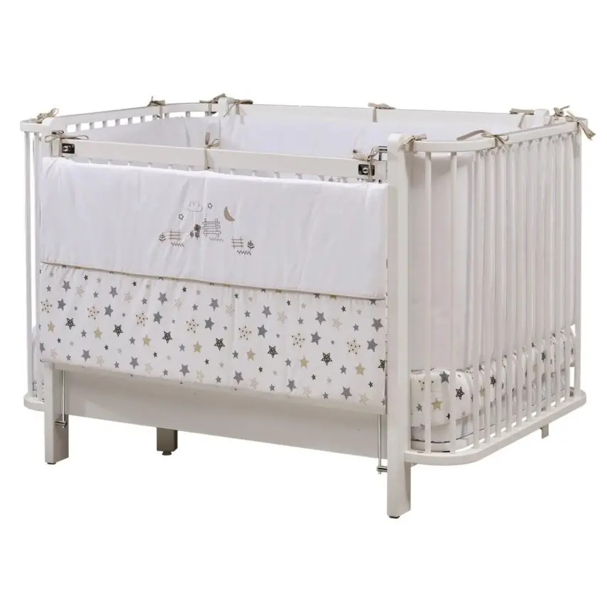 Meltem Kids Bambino Büyüyen Beşik Beyaz - Kuzulu - 2