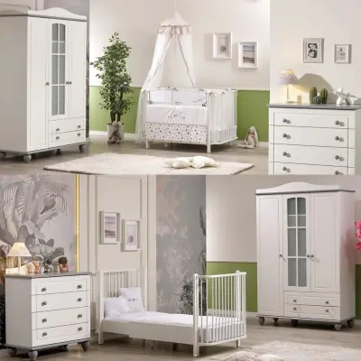 Meltem Kids Bambino Büyüyen Beşik Beyaz - Kuzulu - 7