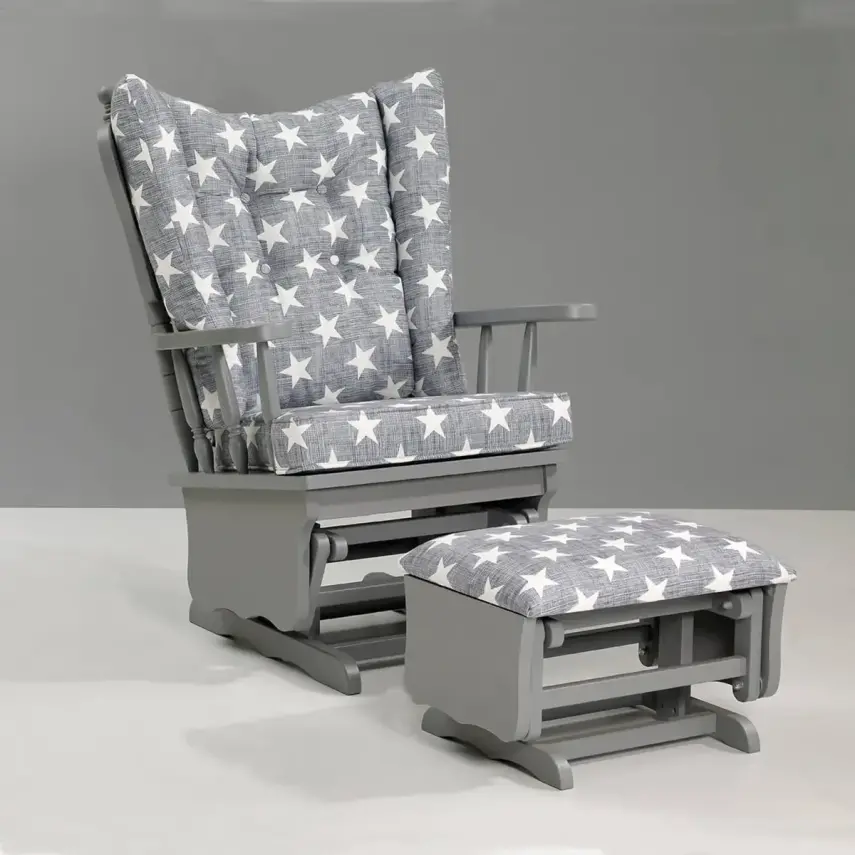 Meltem Kids Emzirme Koltuğu- Markizi Gri-Gri Yıldızlı - 1