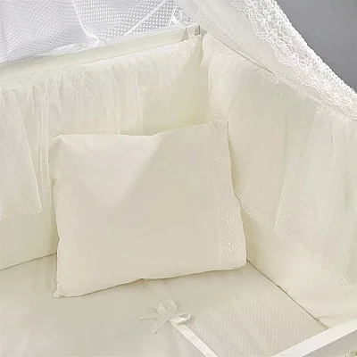 Meltem Kids Kral Beşik 60X120 Cm Beyaz - Ekru Beyaz - 3