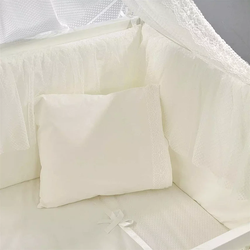 Meltem Kids Kral Beşik 60X120 Cm Beyaz - Ekru Beyaz - 3