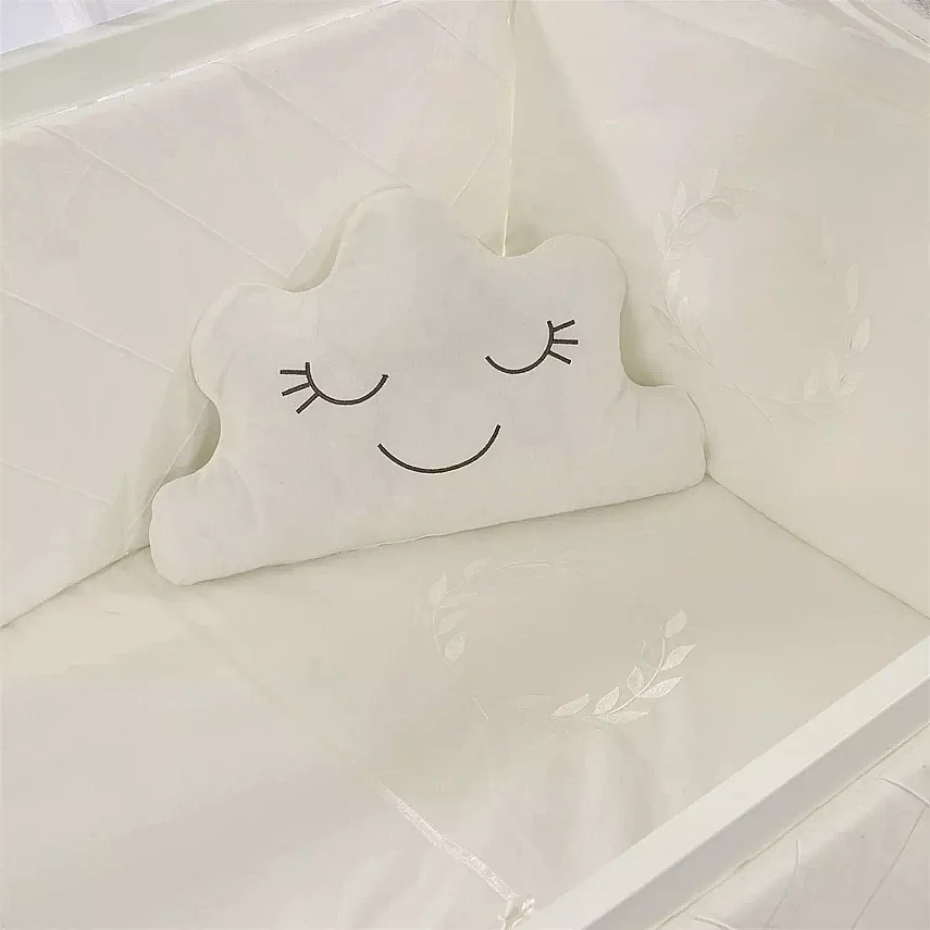 Meltem Kids Kral Beşik 60x120 cm Beyaz- Motto Ekru - 4