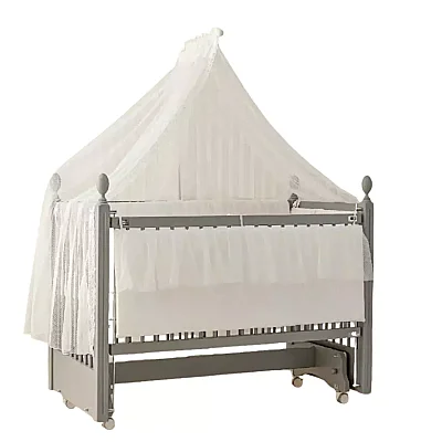 Meltem Kids Kral Beşik 60X120 Cm Gri