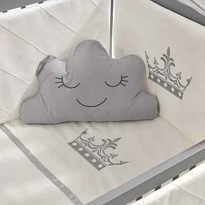 Meltem Kids Kral Beşik 60x120 cm Gri - Motto Gri - 3