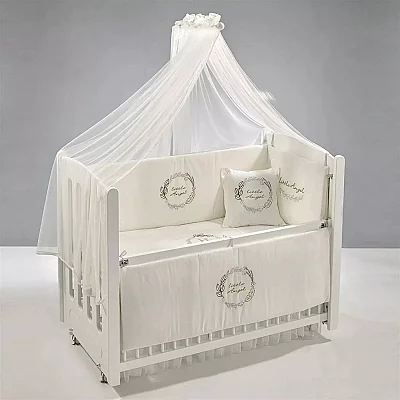 Meltem Kids Mia Beşik 60x120 Beyaz-Angel (1)