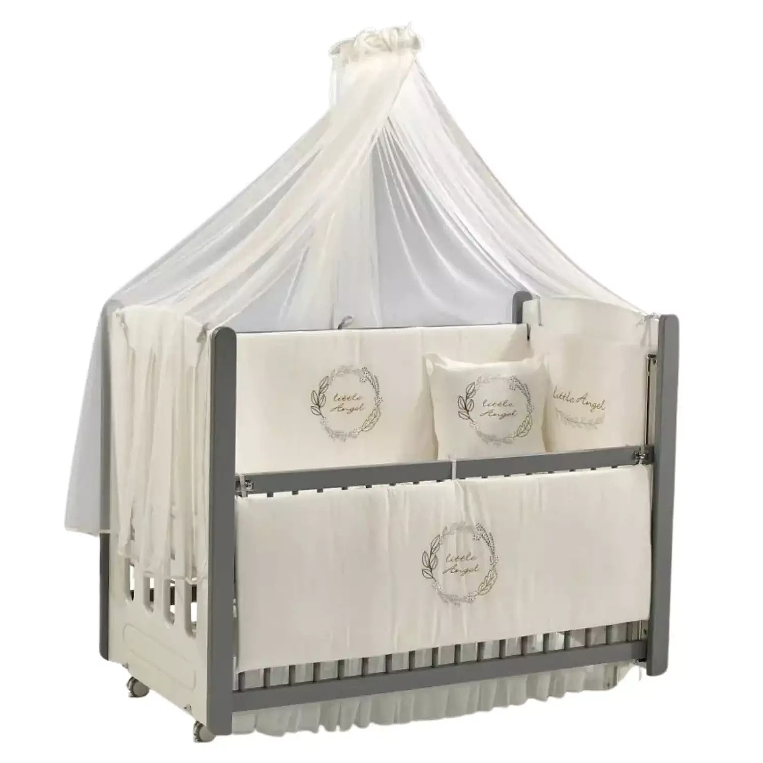Meltem Kids Mia Beşik 60x120 Gri-Angel