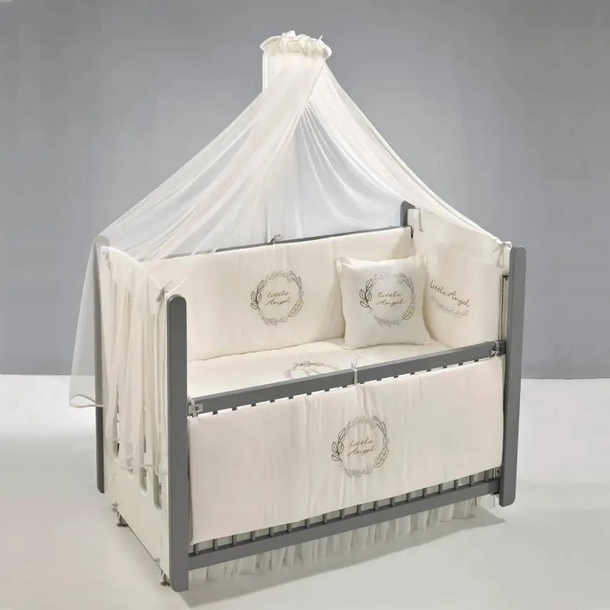 Meltem Kids Mia Beşik 60X120 Gri-Angel - 2