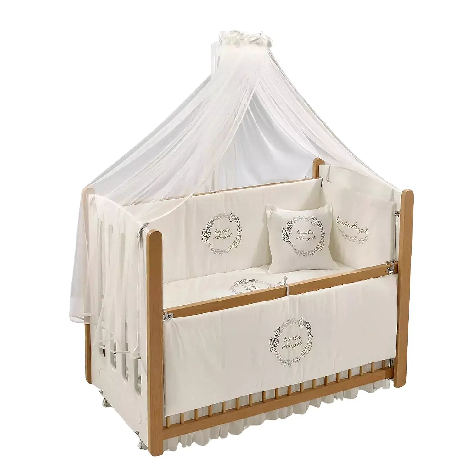 Meltem Kids Mia Beşik 60x120 Naturel-Angel