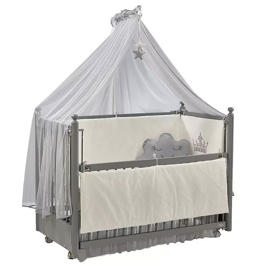 Meltem Kids Mondo Beşik 60x120 cm Gri Mondo Gri - 1