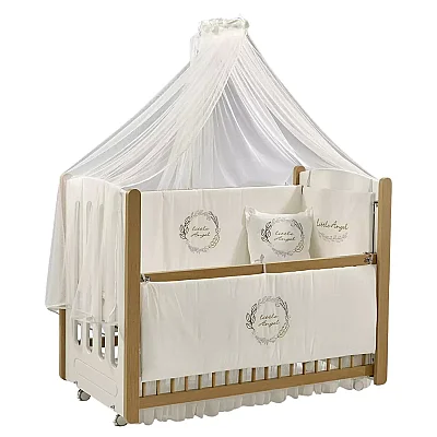 Meltem Kids Mondo Beşik 60x120 cm Naturel Little Angel