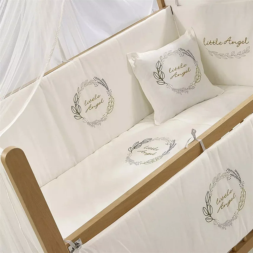 Meltem Kids Mondo Beşik 60x120 cm Naturel Little Angel - 5