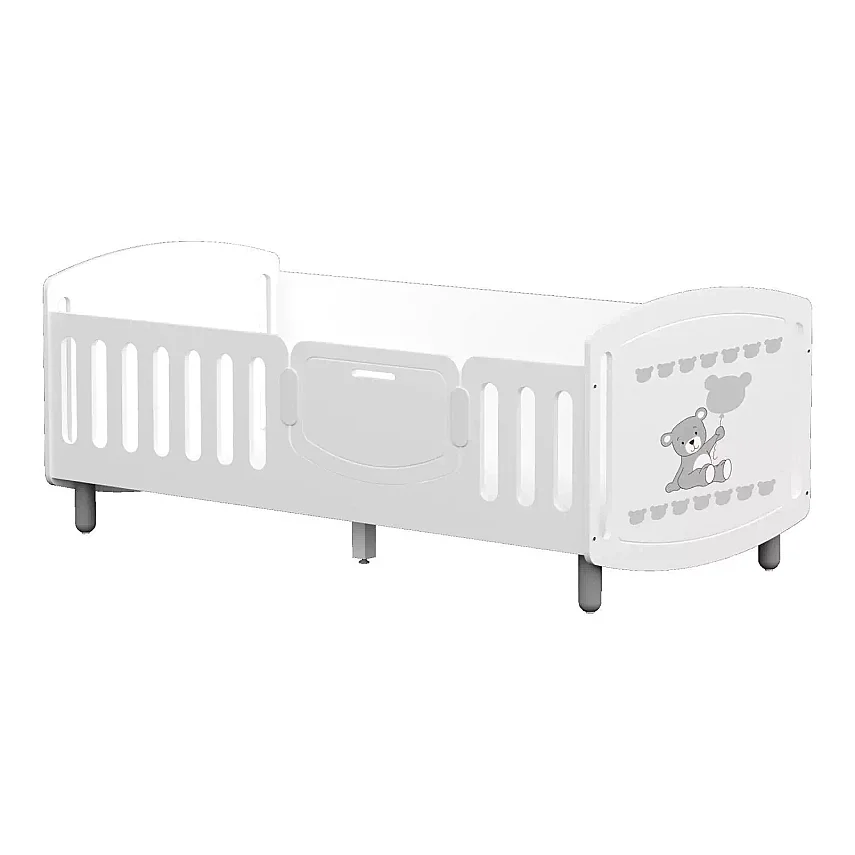 Meltem Kids Sweet Bear Montessori 90x190 Beyaz - Gri - 1