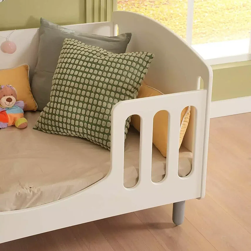 Meltem Kids Sweet Bear Montessori 90x190 Beyaz - Gri - 4