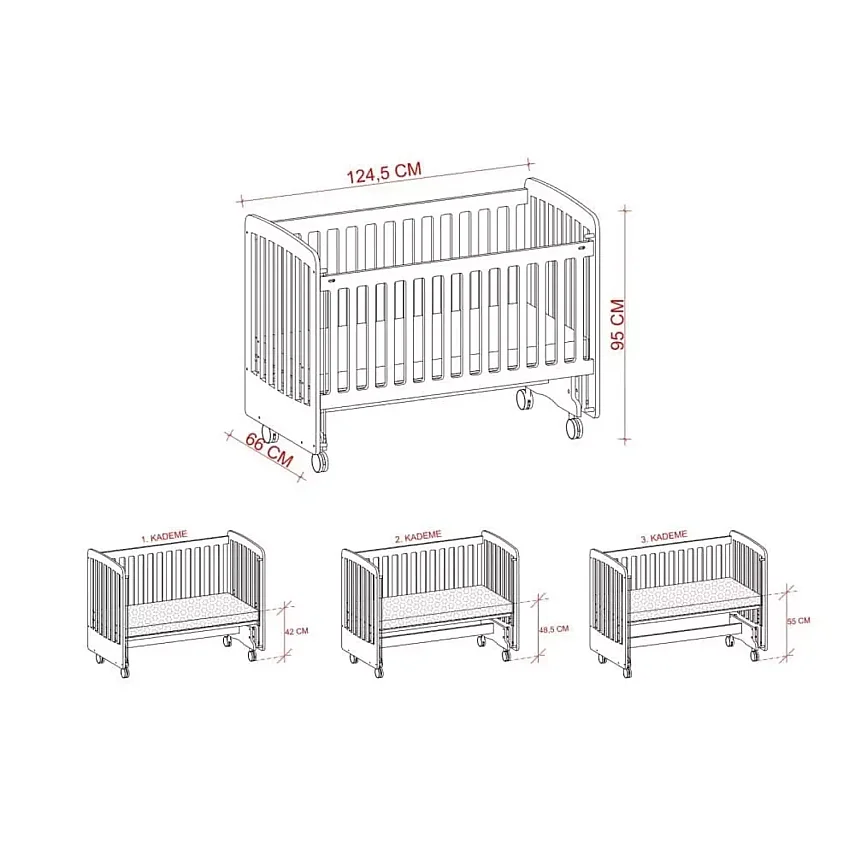 Meltem Kids Sweet Lion Beşik Beyaz - 5