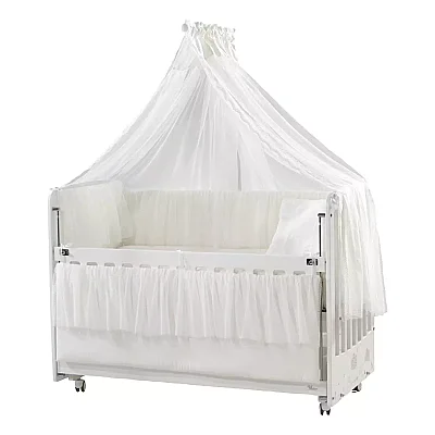 Meltem Kids Woody Beşik 60x120 cm Beyaz (1)