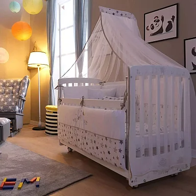 Meltem Kids Woody Beşik 60x120 cm Pretty Beyaz - 5