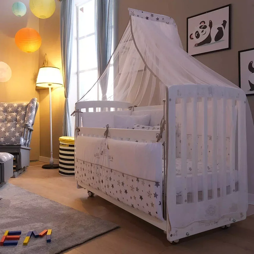 Meltem Kids Woody Beşik 60x120 cm Pretty Beyaz - 5