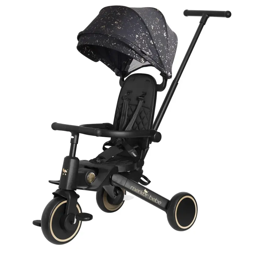 Merkür Bebe 9in1 Hawk Üç Tekerlekli Bebek ve Çocuk Bisikleti Premium Gold - 1