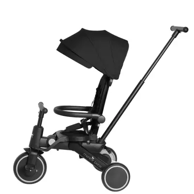 Merkür Bebe 9in1 Hawk Üç Tekerlekli Bebek ve Çocuk Bisikleti Siyah (1)