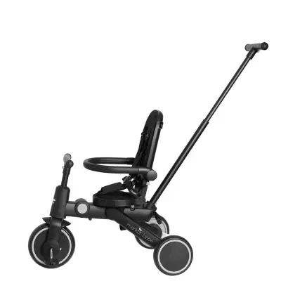 Merkür Bebe 9in1 Hawk Üç Tekerlekli Bebek ve Çocuk Bisikleti Siyah - 5